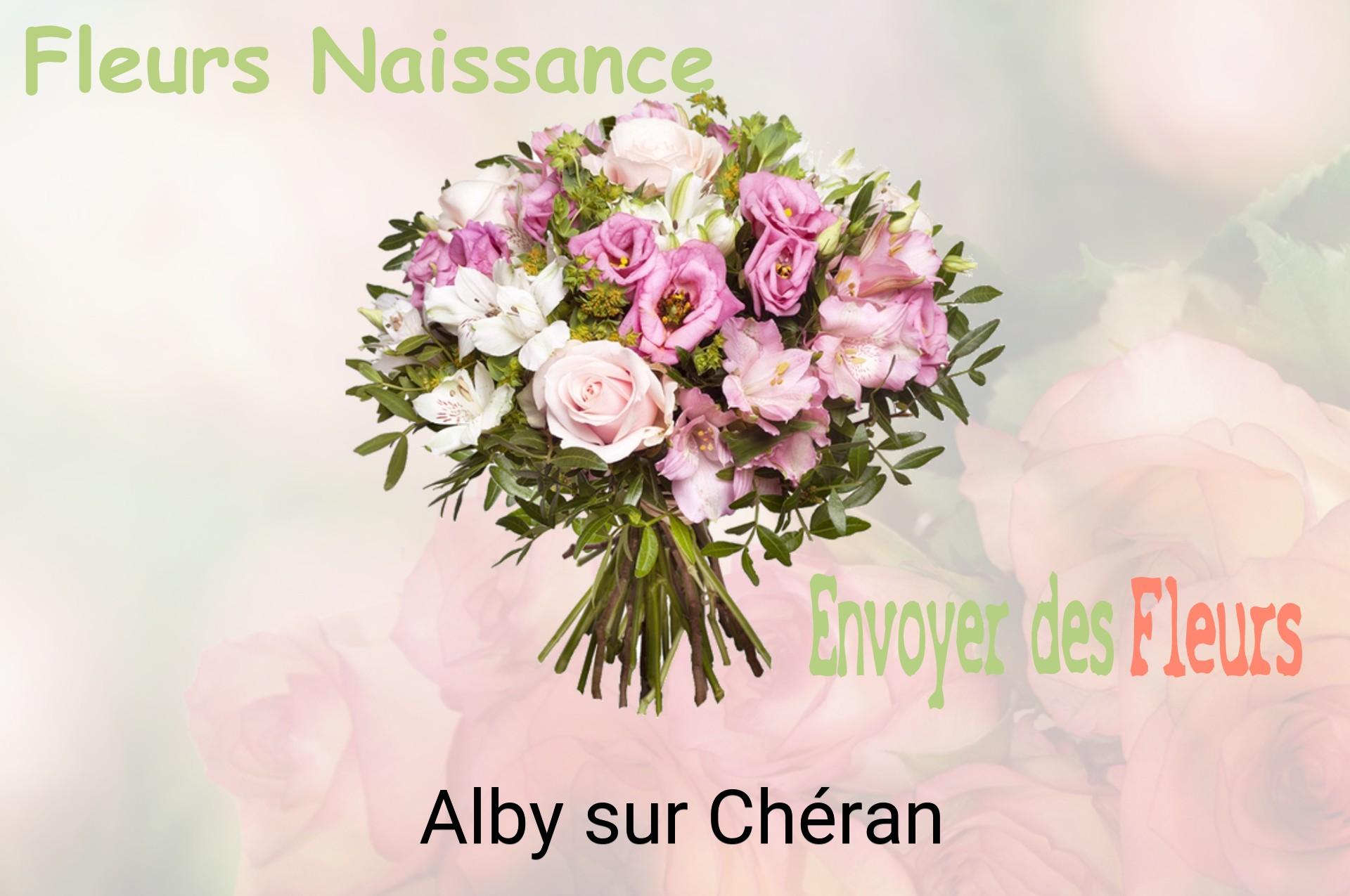 Bouquet de fleurs de naissance livré à Alby-sur-Chéran